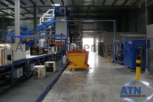 Overview refrigerator recycling plant 50